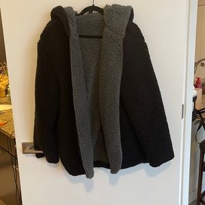 BDG reversible Sherpa hoodie